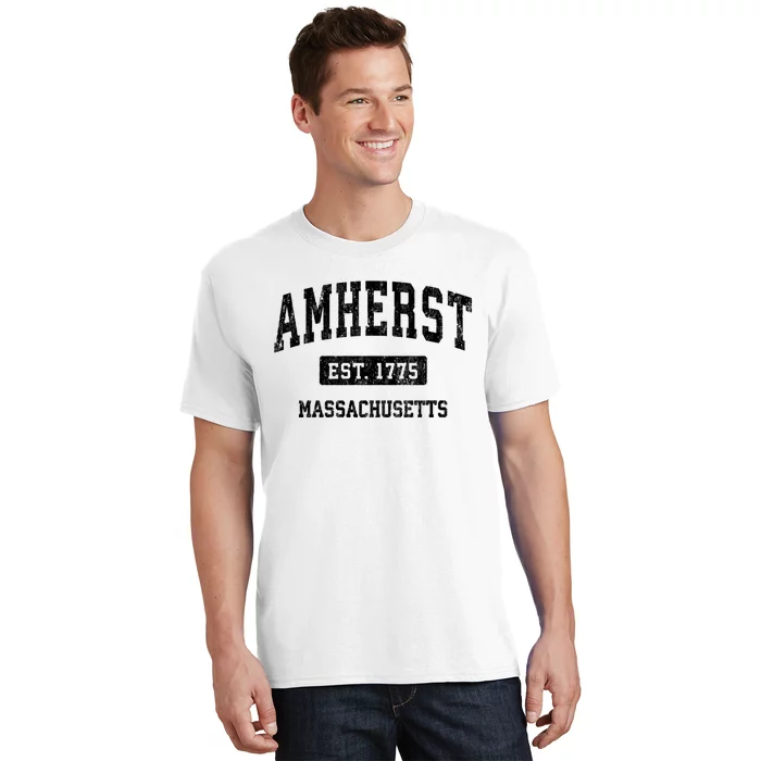 Amherst Est 1775 Massachusetts Ma Vintage Sports Established Design T-Shirt