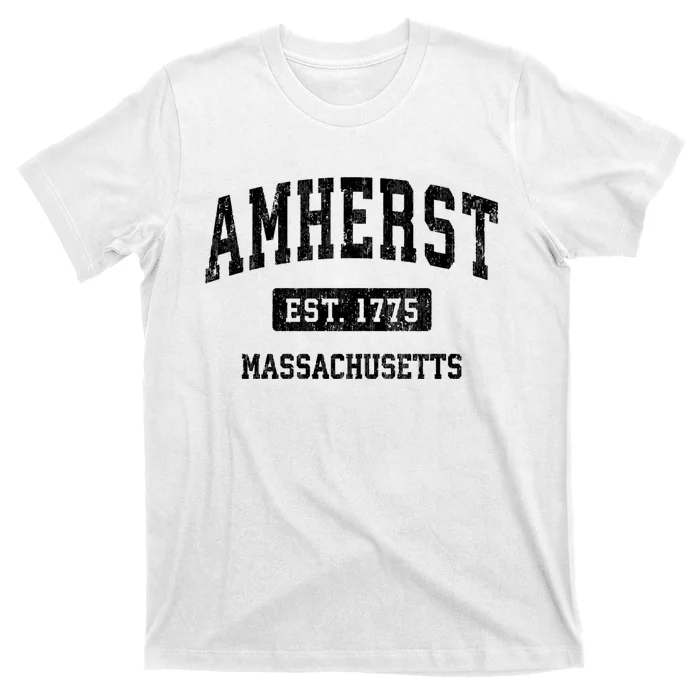 Amherst Est 1775 Massachusetts Ma Vintage Sports Established Design T-Shirt