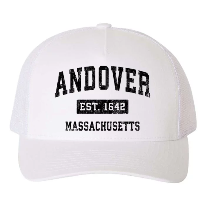 Andover Est 1642 Massachusetts Ma Vintage Sports Design Yupoong Adult 5-Panel Trucker Hat