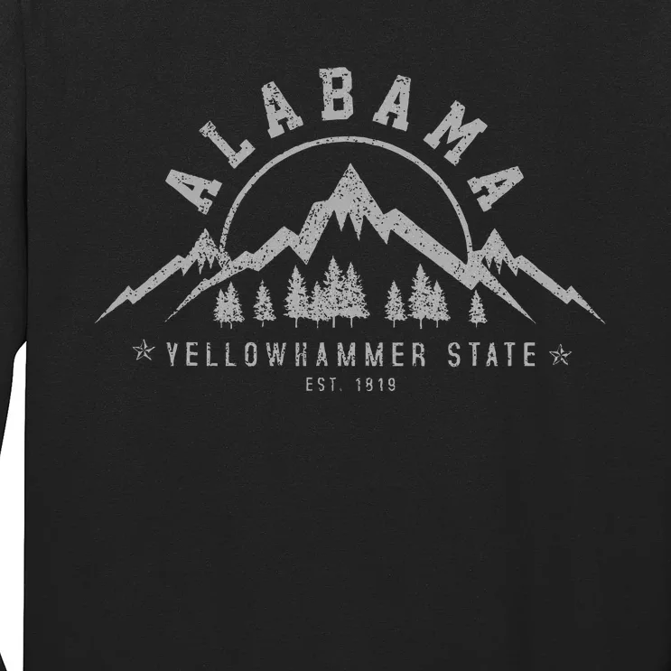 Alabama Est 1819 Yellowhammer State Mountains Pride Long Sleeve Shirt