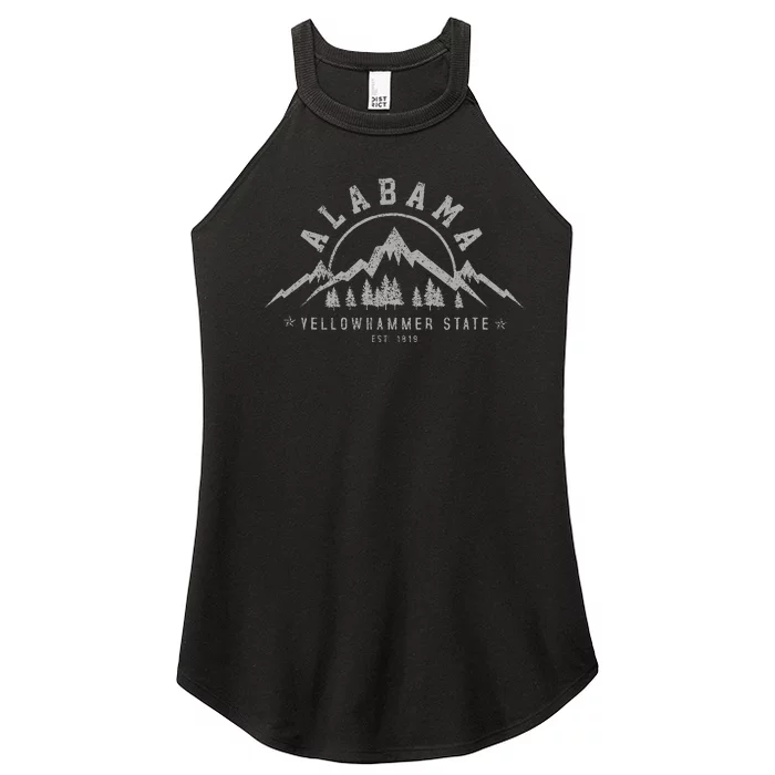 Alabama Est 1819 Yellowhammer State Mountains Pride Women’s Perfect Tri Rocker Tank