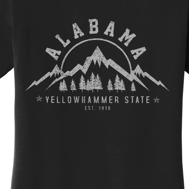 Alabama Est 1819 Yellowhammer State Mountains Pride Women's T-Shirt