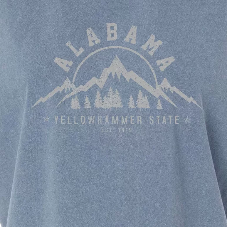 Alabama Est 1819 Yellowhammer State Mountains Pride Garment-Dyed Women's Muscle Tee