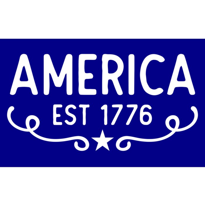 America Est 1776 Patriotic 4th Of July Veteran Gift Bumper Sticker