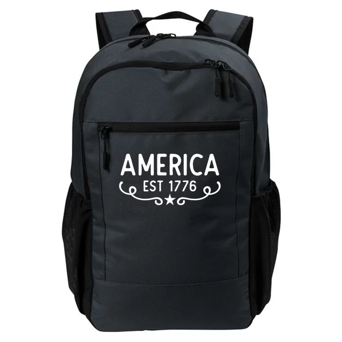 America Est 1776 Patriotic 4th Of July Veteran Gift Daily Commute Backpack