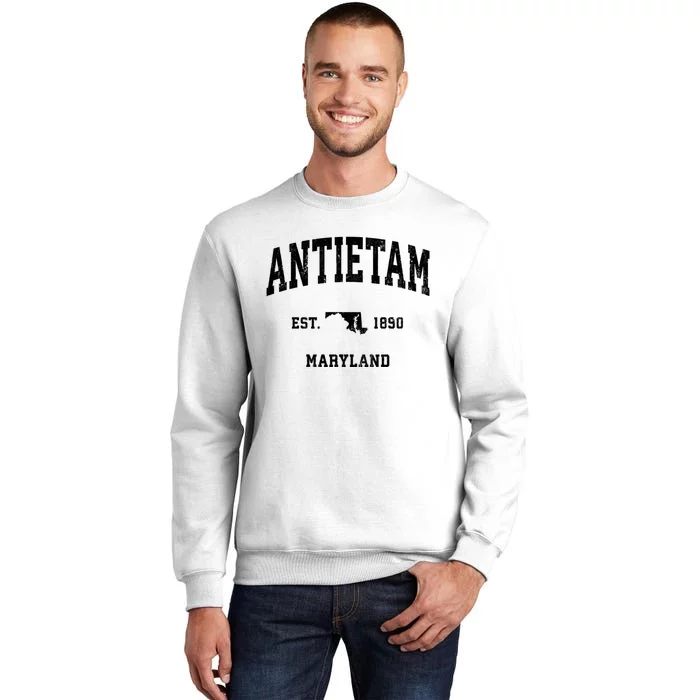 Antietam Est 1890 Maryland Md Vintage Athletic Sports Design Sweatshirt