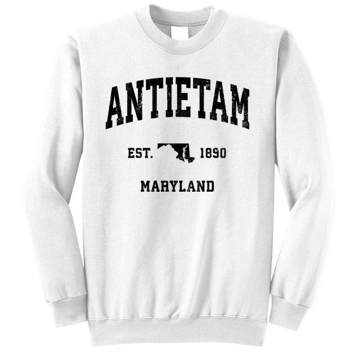 Antietam Est 1890 Maryland Md Vintage Athletic Sports Design Sweatshirt