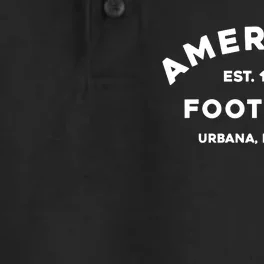 American Est. 1997 Football Urbana Illinios Dry Zone Grid Performance Polo