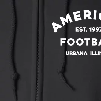 American Est. 1997 Football Urbana Illinios Full Zip Hoodie