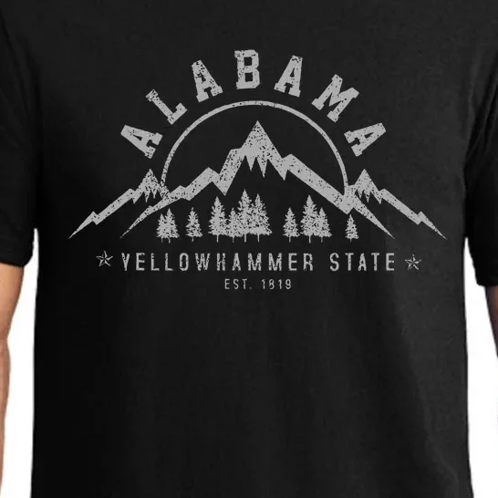 Alabama Est 1819 Yellowhammer State Mountains Pride Gift Pajama Set