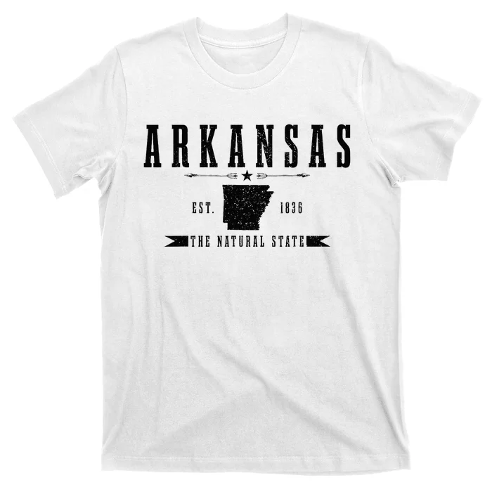 Arkansas Est. 1836 Natural State Vintage T-Shirt