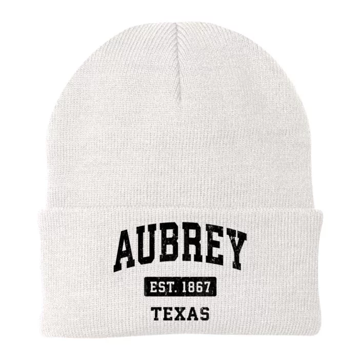 Aubrey Est 1867 Texas Tx Vintage Sports Established Knit Cap Winter Beanie