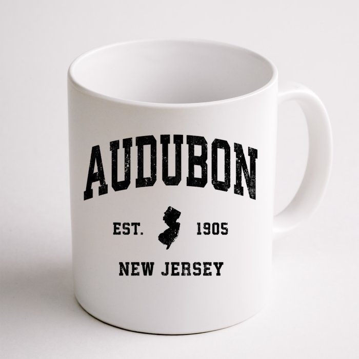 Audubon Est 1905 New Jersey Nj Vintage Athletic Sports Design Front & Back Coffee Mug