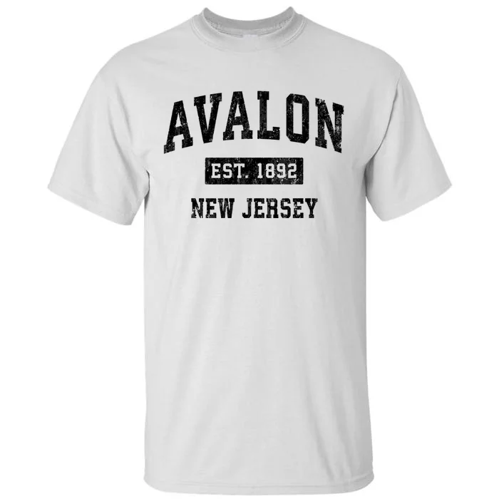 Avalon Est 1892 New Jersey Nj Vintage Sports Design Tall T-Shirt