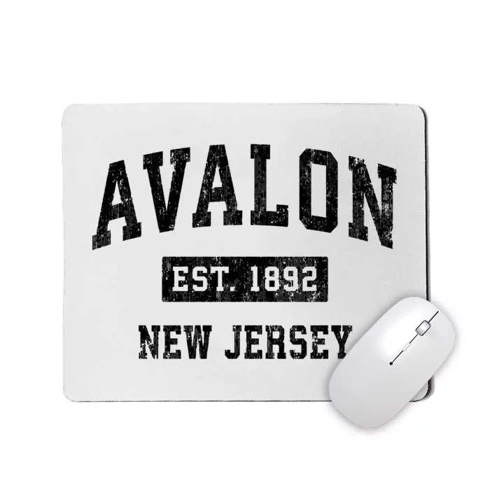 Avalon Est 1892 New Jersey Nj Vintage Sports Design Mousepad