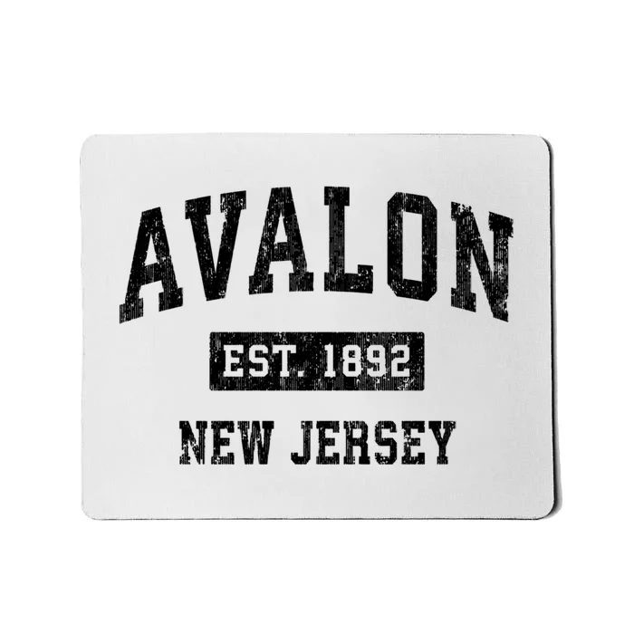 Avalon Est 1892 New Jersey Nj Vintage Sports Design Mousepad