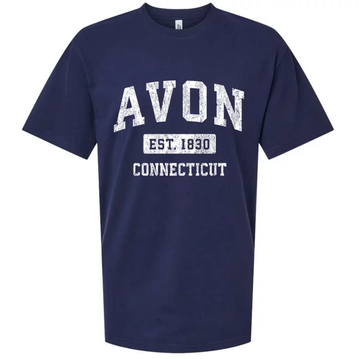 Avon Est 1830 Connecticut Ct Vintage Sports Design Sueded Cloud Jersey T-Shirt