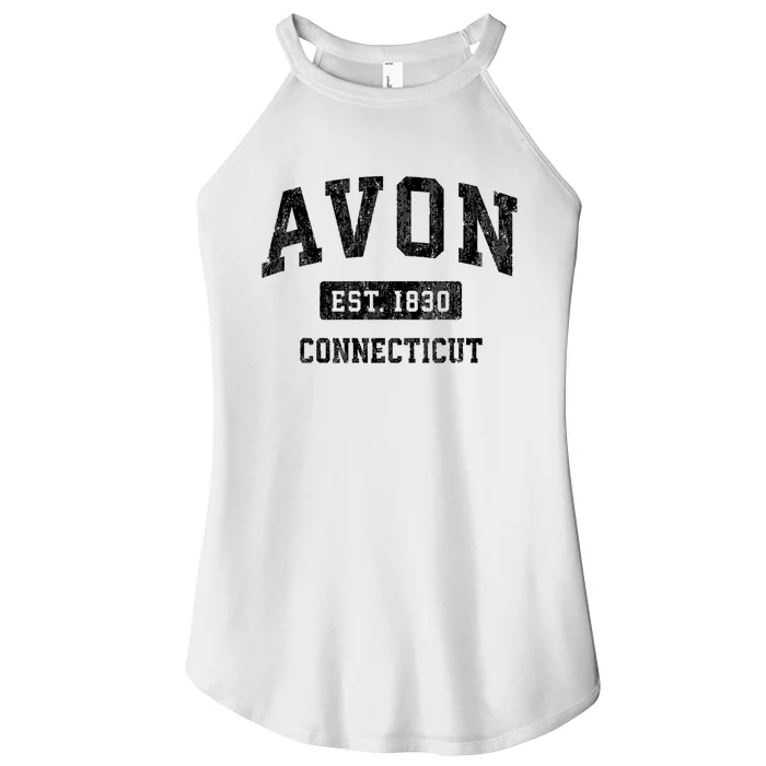 Avon Est 1830 Connecticut Ct Vintage Sports Design Women’s Perfect Tri Rocker Tank