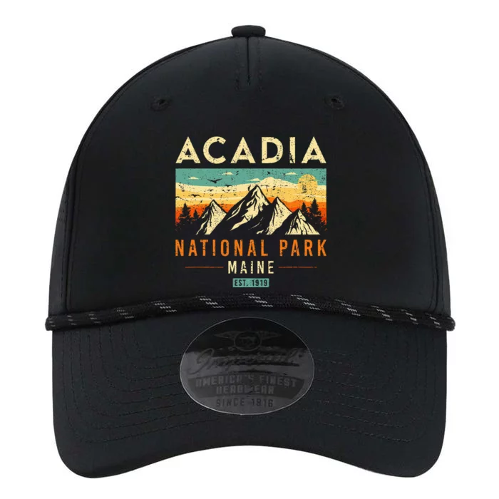 Acadia Est. 1919 Vintage Retro Maine National Park Performance The Dyno Cap