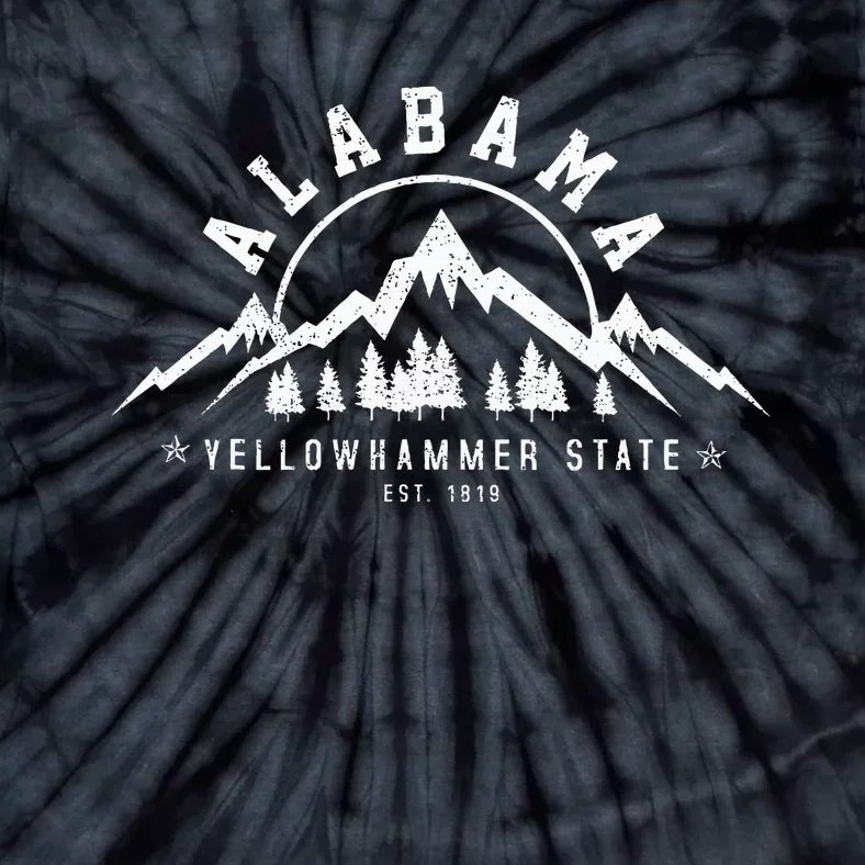 Alabama Est 1819 Yellowhammer State Mountains Pride Gift Tie-Dye T-Shirt