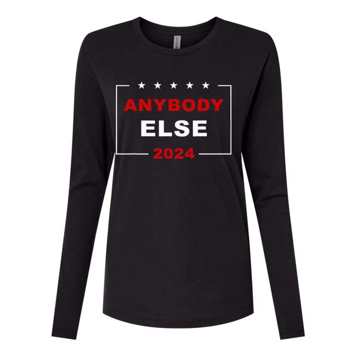 Anybody Else 2024 – Usa Presidential Election Humor Womens Cotton Relaxed Long Sleeve T-Shirt