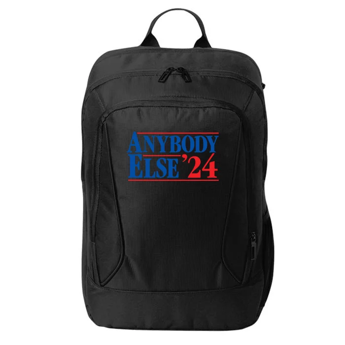 Anybody Else 24 Election 2024 Anti Biden Trump Desantis Vote Funny Gift City Backpack