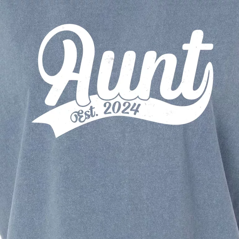 Aunt Est. 2024 New Baby Niece Nephew Garment-Dyed Women's Muscle Tee