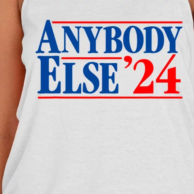 Anybody Else 24 Election Funny Women's Knotted Racerback Tank