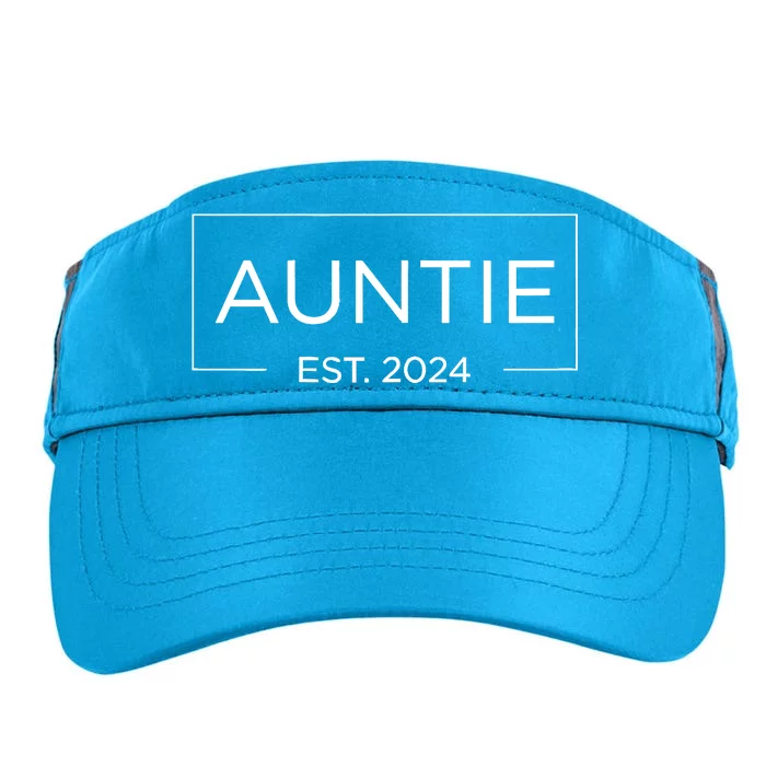 Auntie Est. 2024 Pregnancy Announcement New Auntie 2024 Adult Drive Performance Visor