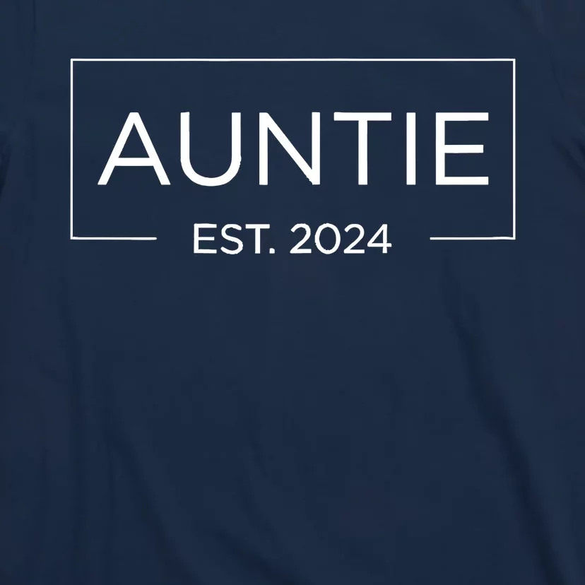 Auntie Est. 2024 Pregnancy Announcement New Auntie 2024 T-Shirt