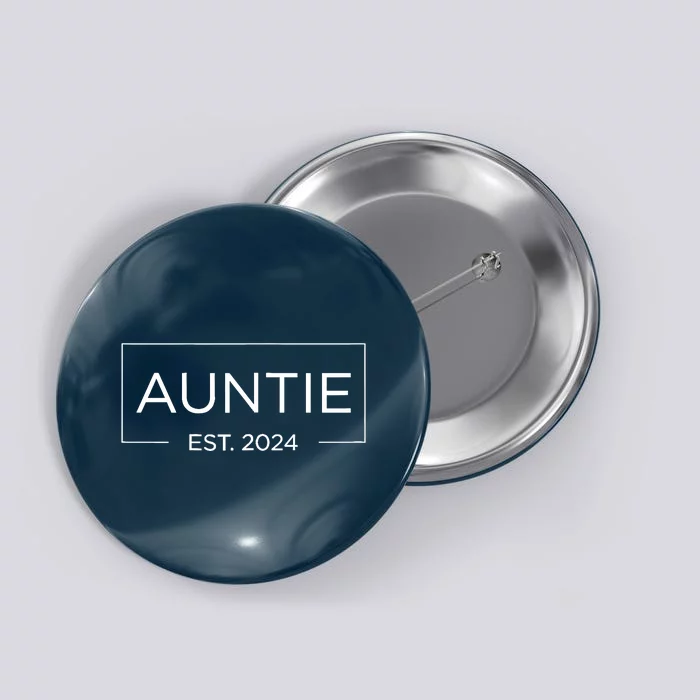 Auntie Est. 2024 Pregnancy Announcement New Auntie 2024 Button