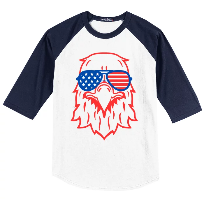 American Eagle 4th Of July Festive Baseball Sleeve Shirt