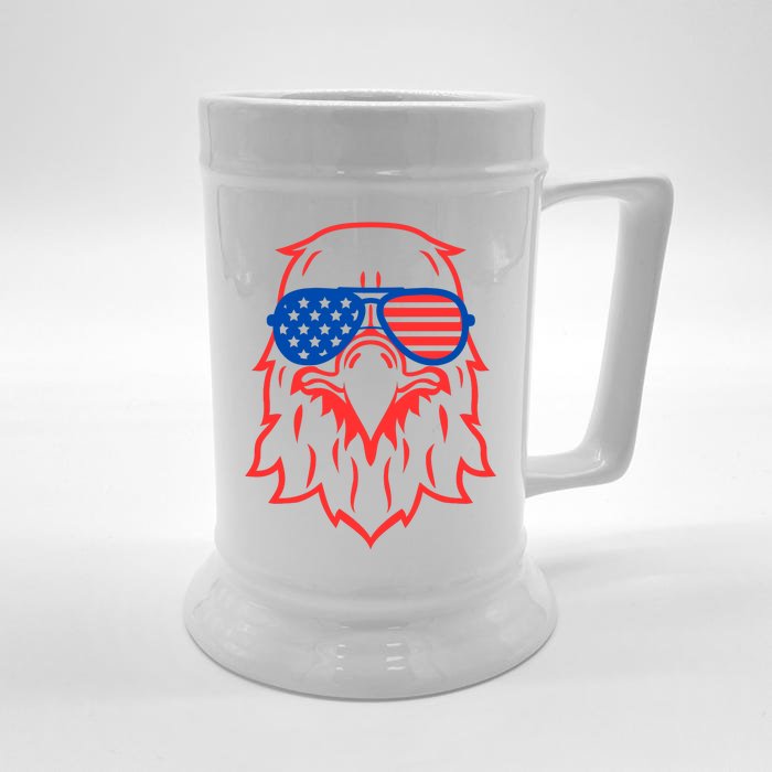 American Eagle 4th Of July Festive Front & Back Beer Stein