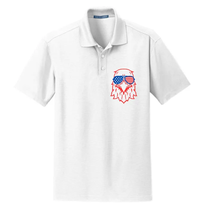 American Eagle 4th Of July Festive Dry Zone Grid Performance Polo