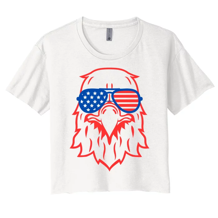 American Eagle 4th Of July Festive Women's Crop Top Tee