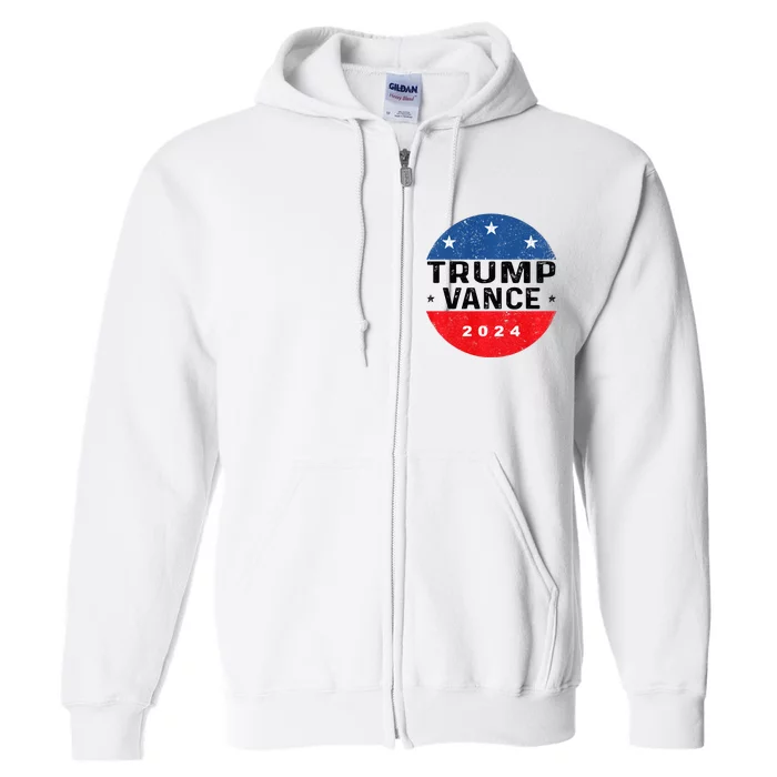 America Election 47 Trump Vance 2024 Vp Vice President Full Zip Hoodie