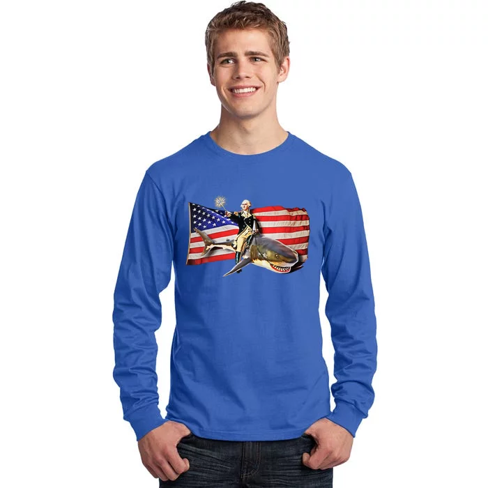 Americangiftbald Eaglegiftmullet 4th Of Julygiftfunny Usagiftpatriotic Gift Tall Long Sleeve T-Shirt