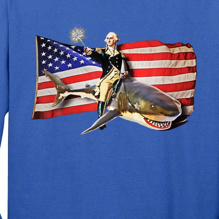 Americangiftbald Eaglegiftmullet 4th Of Julygiftfunny Usagiftpatriotic Gift Tall Long Sleeve T-Shirt