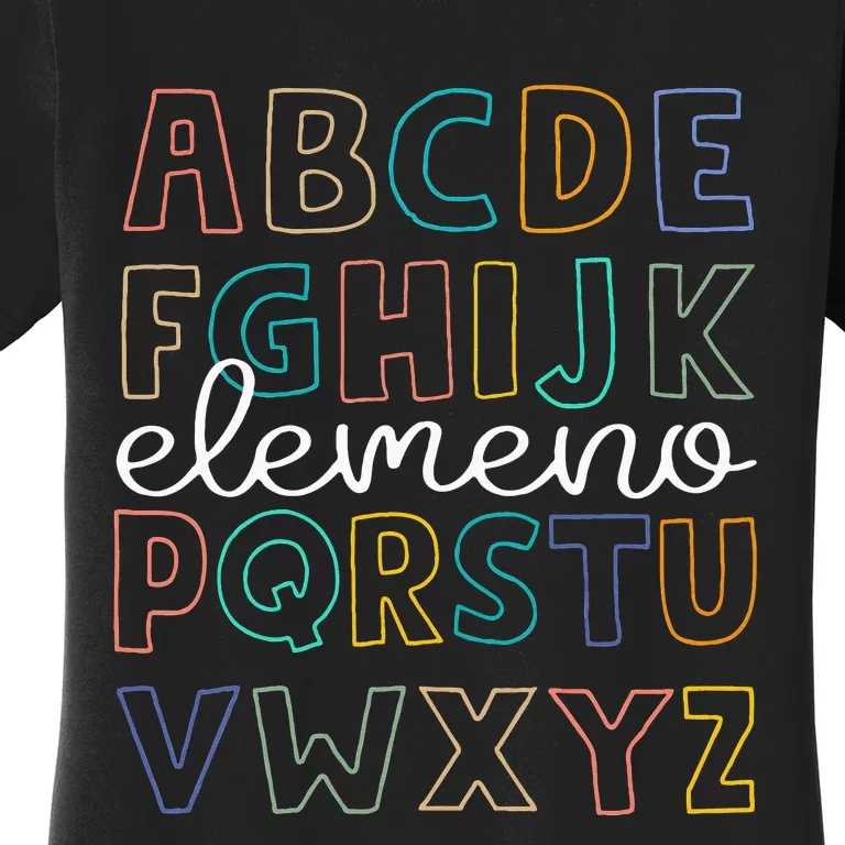 ABC Elemeno Alphabet Kindergarten Teachers Back to School Women's T-Shirt