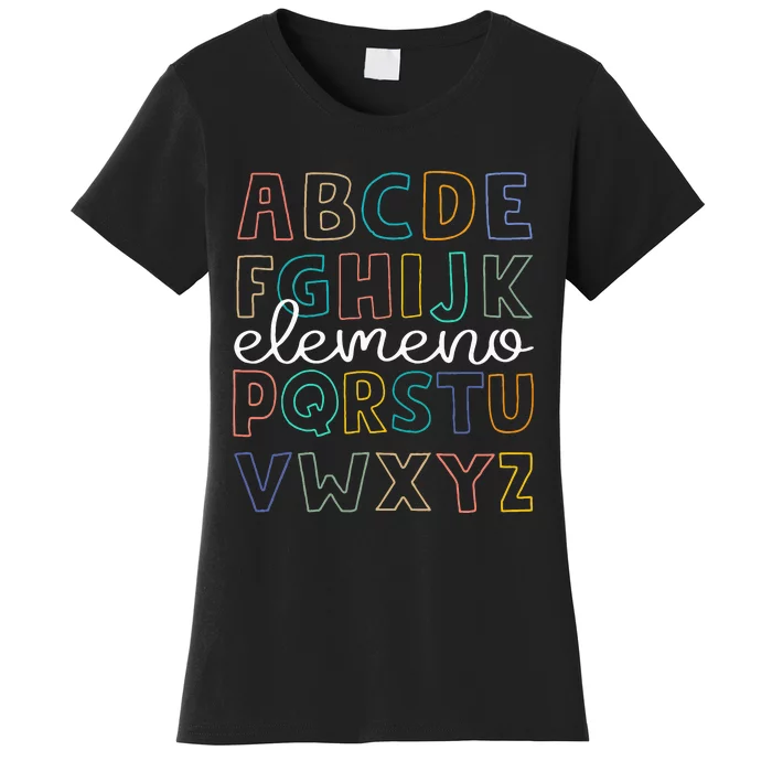 ABC Elemeno Alphabet Kindergarten Teachers Back to School Women's T-Shirt