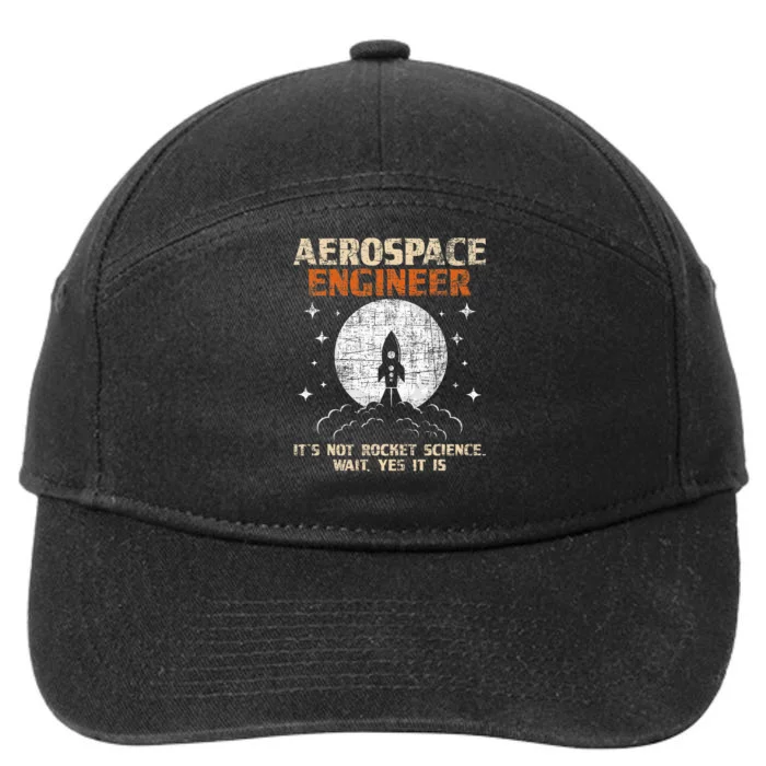 Aerospace Engineer Aeronautical Engineering Aviation Lover 7-Panel Snapback Hat