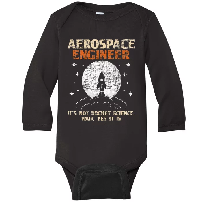 Aerospace Engineer Aeronautical Engineering Aviation Lover Baby Long Sleeve Bodysuit