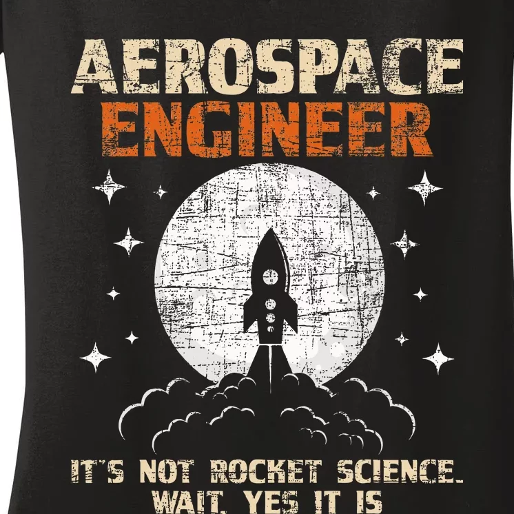 Aerospace Engineer Aeronautical Engineering Aviation Lover Women's V-Neck T-Shirt