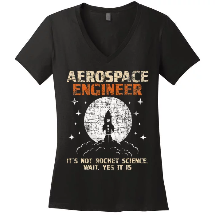 Aerospace Engineer Aeronautical Engineering Aviation Lover Women's V-Neck T-Shirt