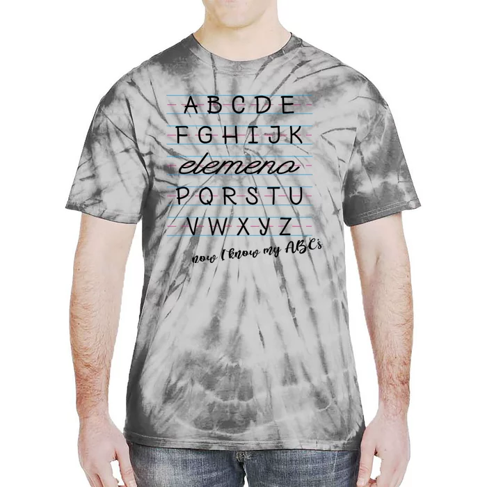 ABC Elemeno Alphabet Kindergarten Preschool Teacher Tie-Dye T-Shirt