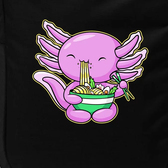 Axolotl Eating A Bowl Of Ramen Anime Funny Cute Impact Tech Backpack