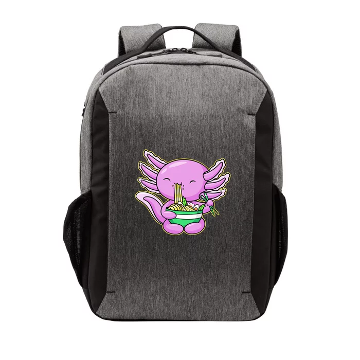 Axolotl Eating A Bowl Of Ramen Anime Funny Cute Vector Backpack