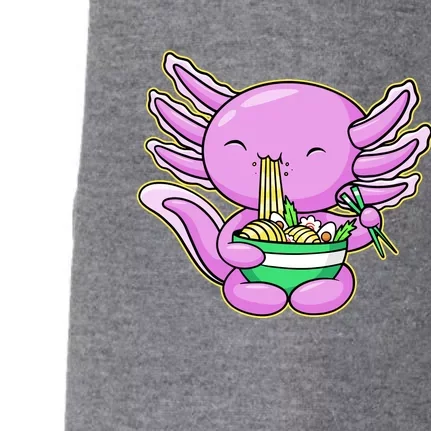 Axolotl Eating A Bowl Of Ramen Anime Funny Cute Doggie 3-End Fleece Hoodie