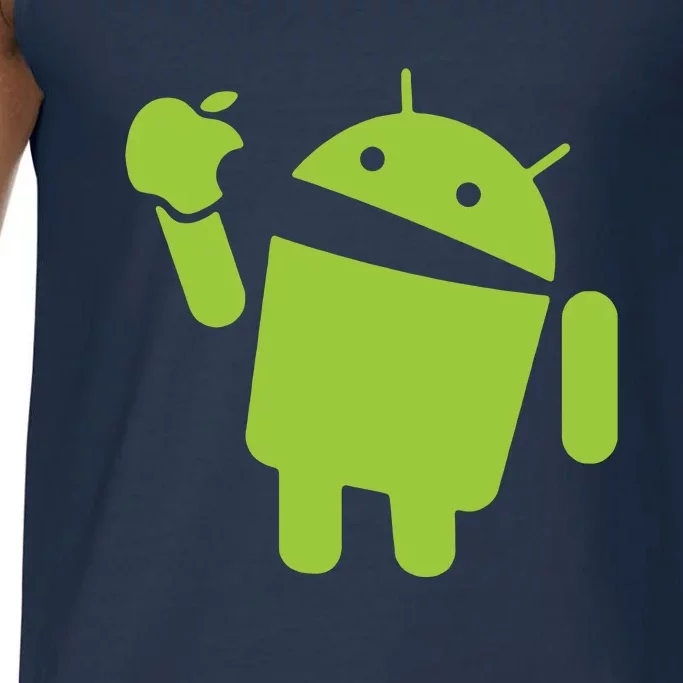 Android Eats Apple Funny Nerd Computer Comfort Colors® Tank Top