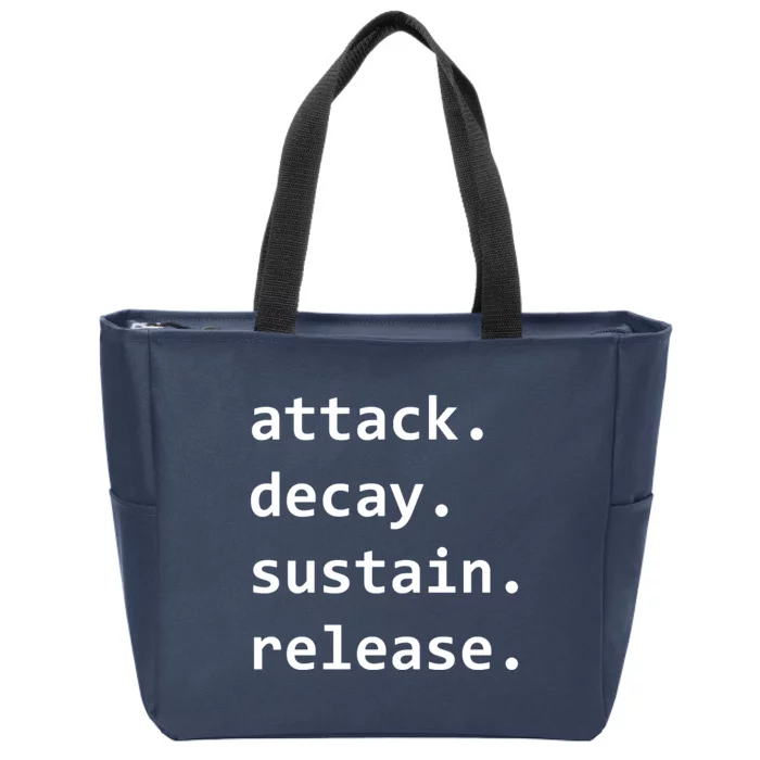 Adsr Envelope Zip Tote Bag